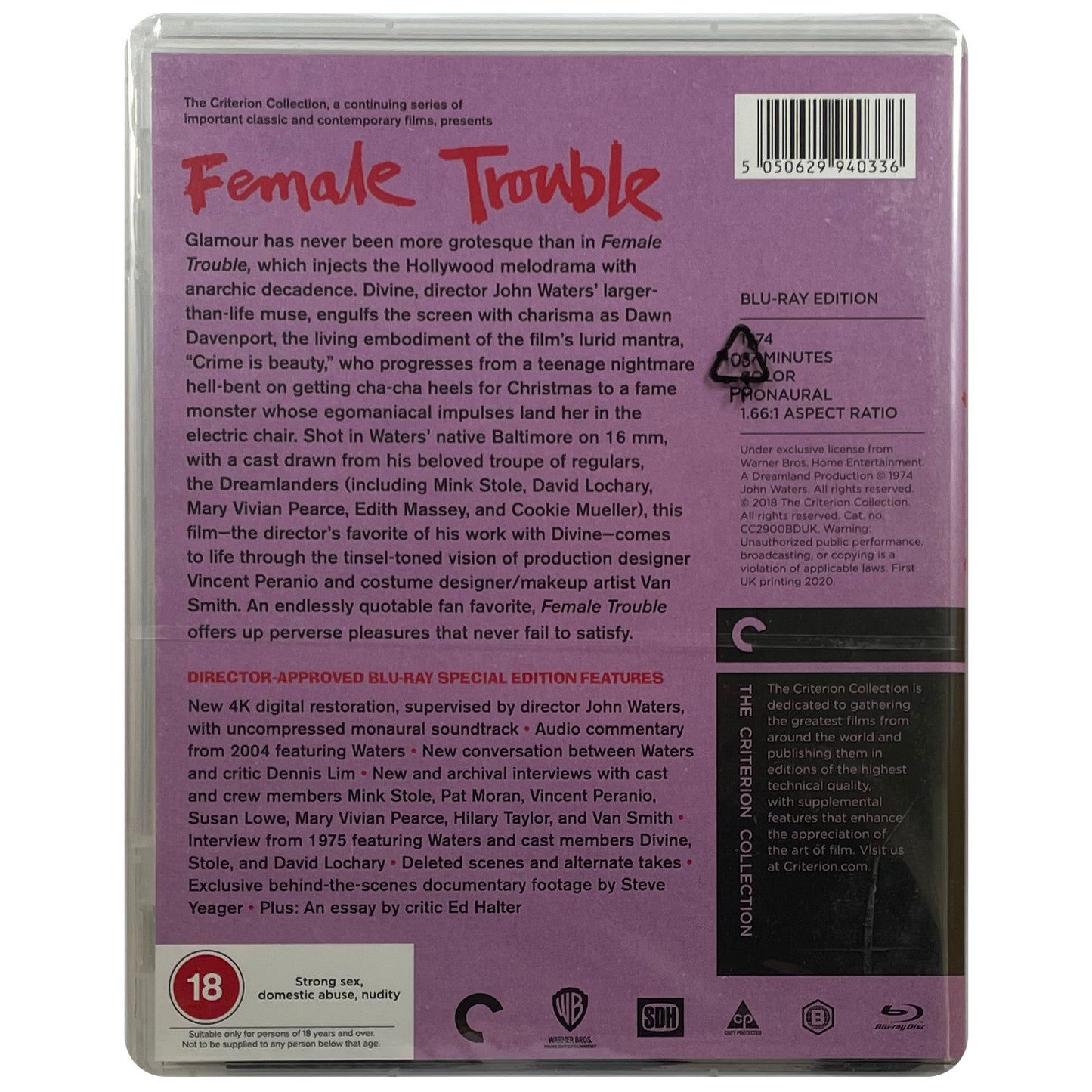 Female Trouble (Criterion Collection) Blu-Ray