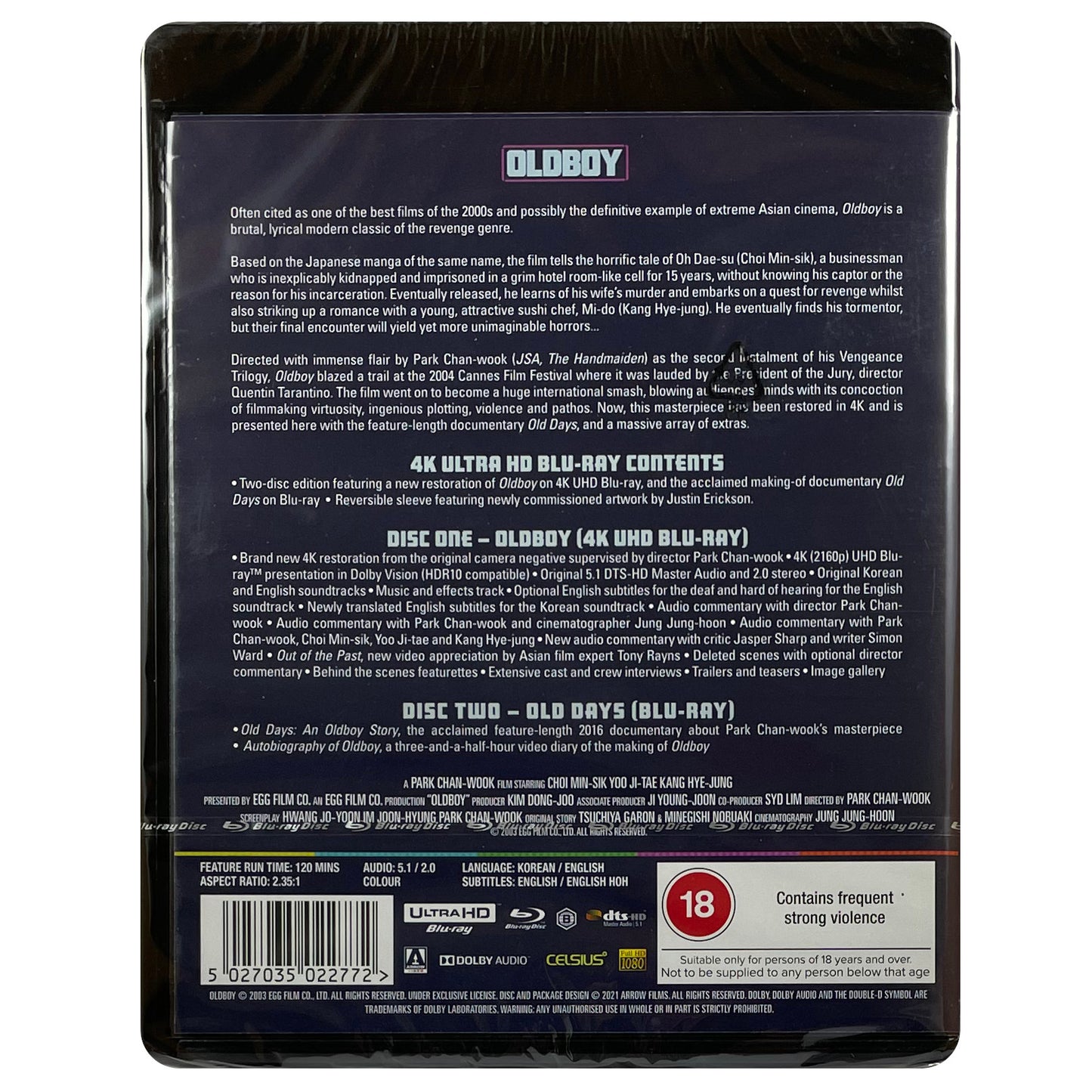 Oldboy 4K Ultra HD Blu-Ray
