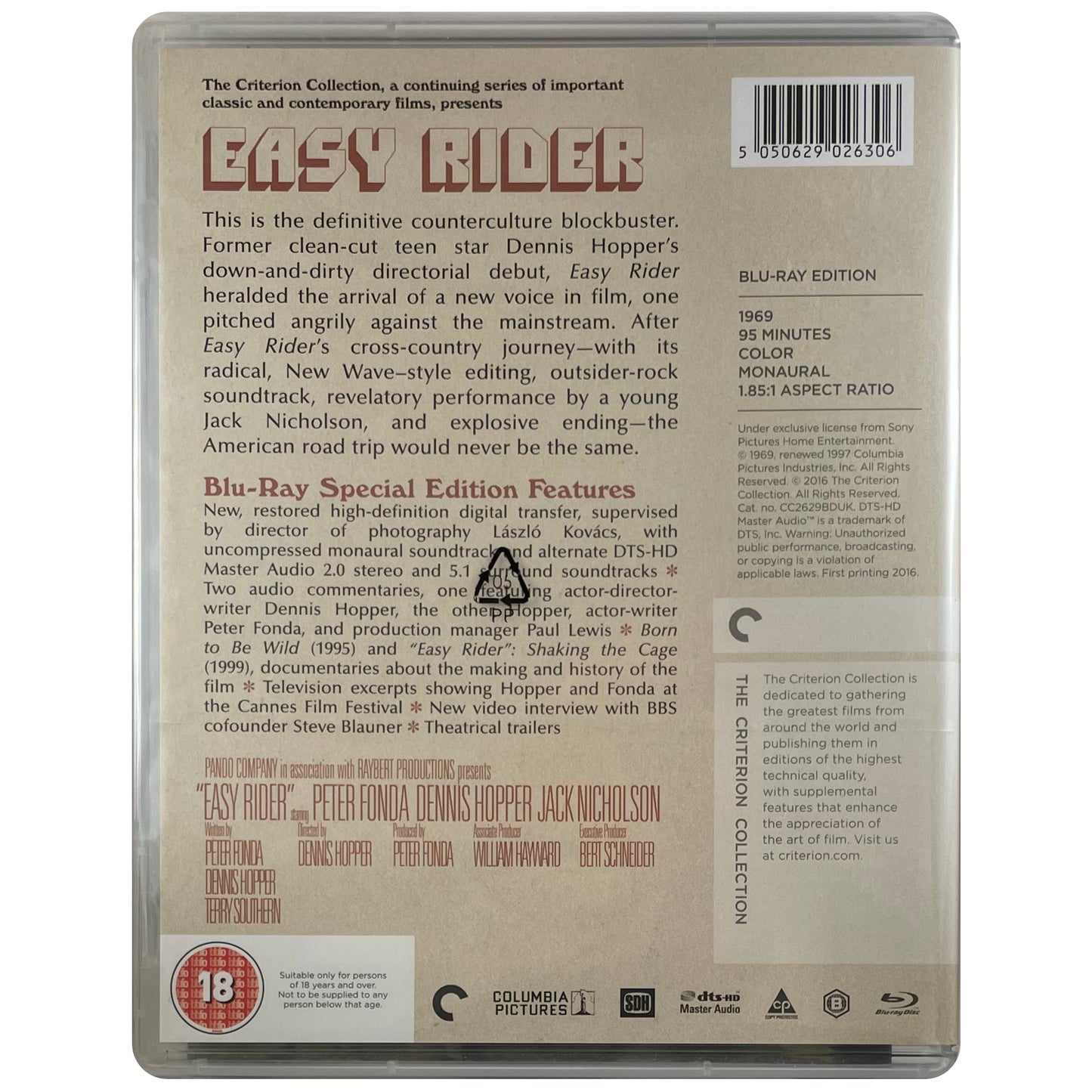 Easy Rider (Criterion Collection) Blu-Ray