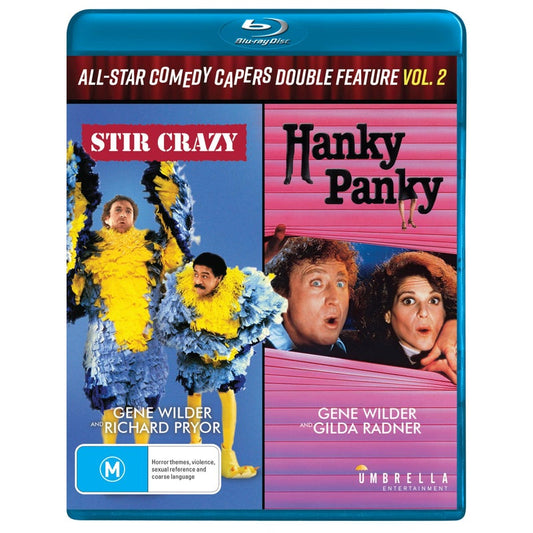 All-Star Comedy Capers Double Feature Vol. 2: Stir Crazy & Hanky Panky Blu-Ray