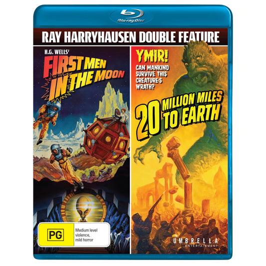 Ray Harryhausen Double Feature: First Men in the Moon/ 20 Million Miles To Earth Blu-Ray